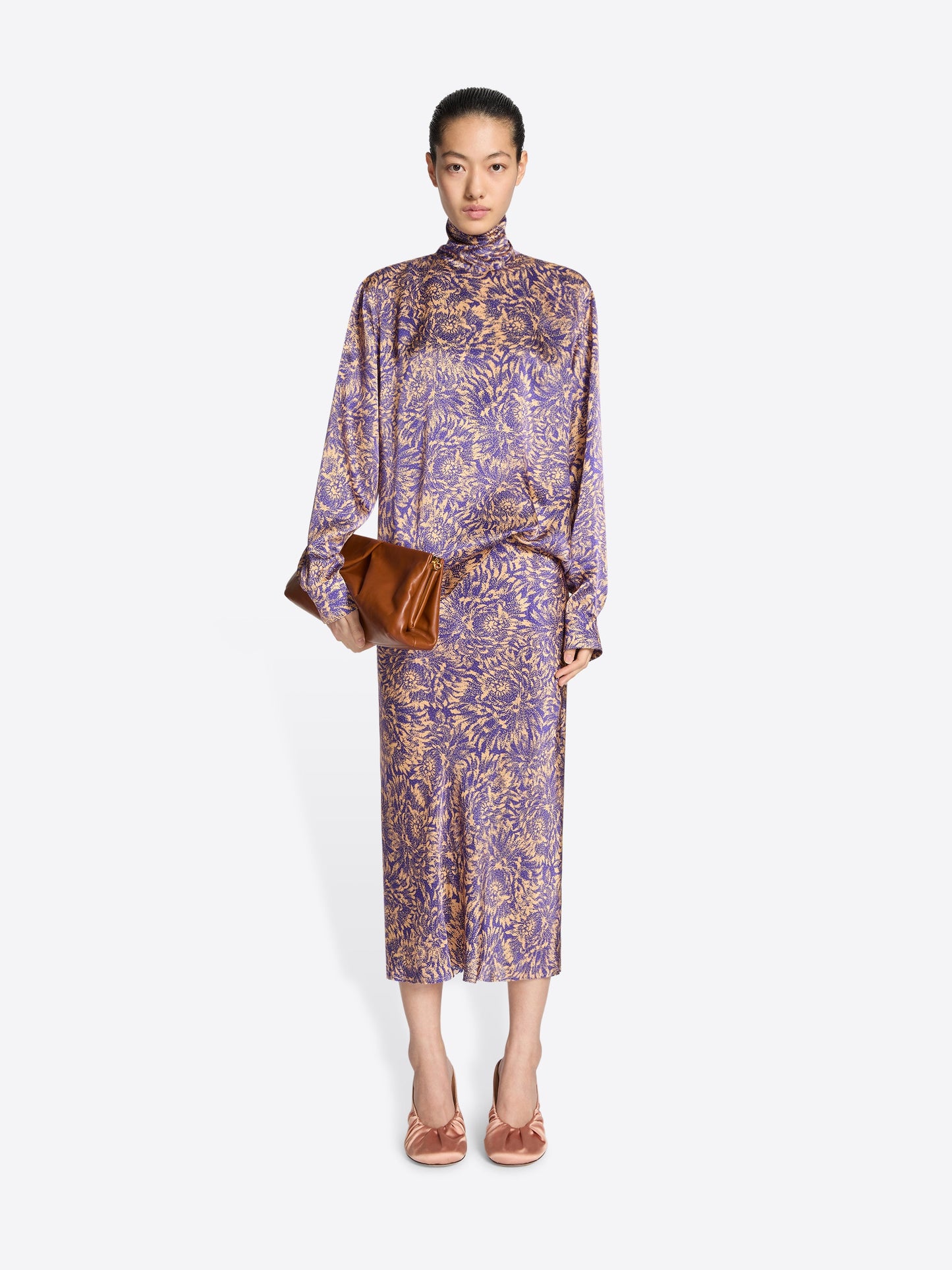 Printed Silk Skirt