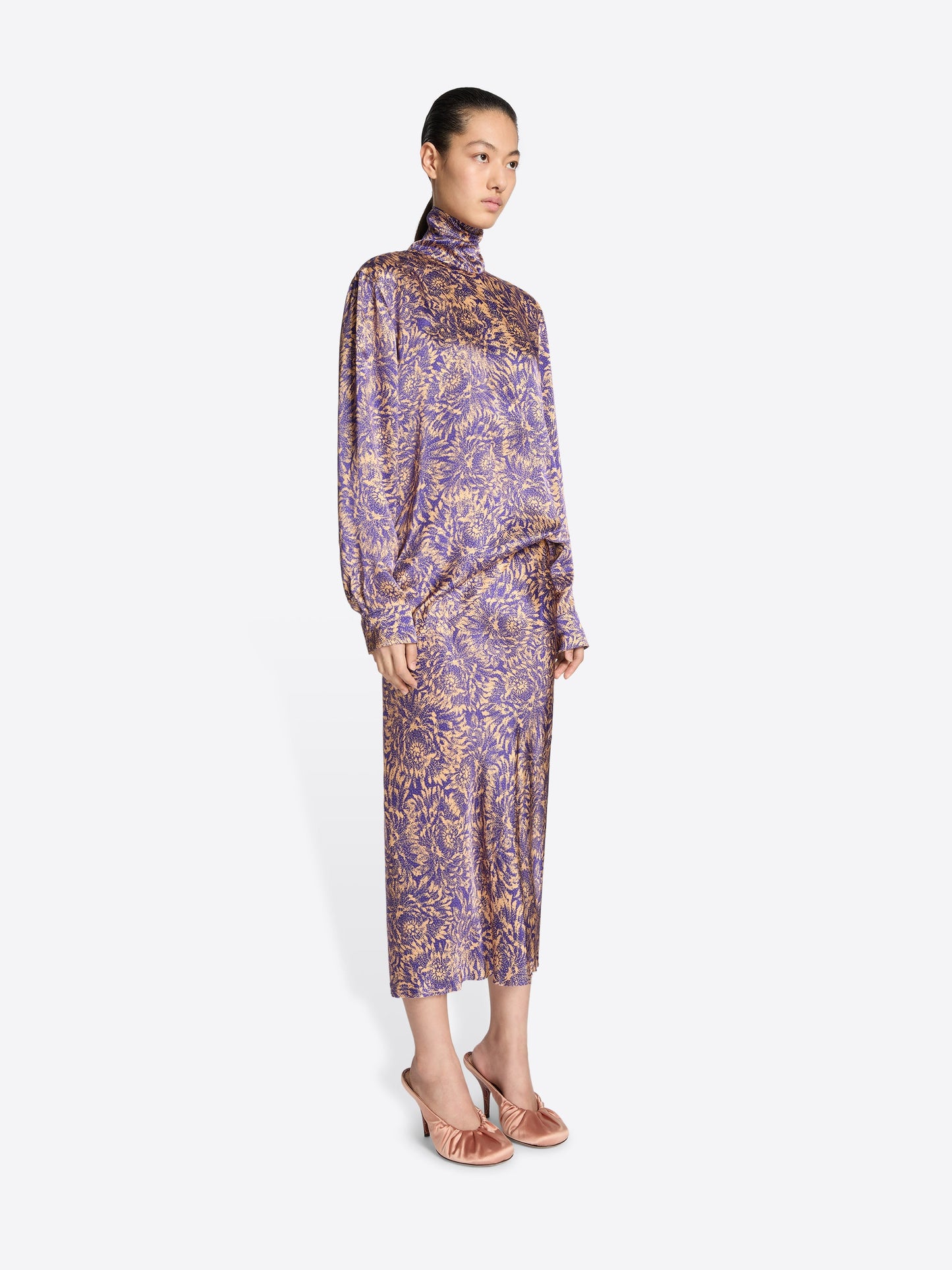 Printed Silk Skirt