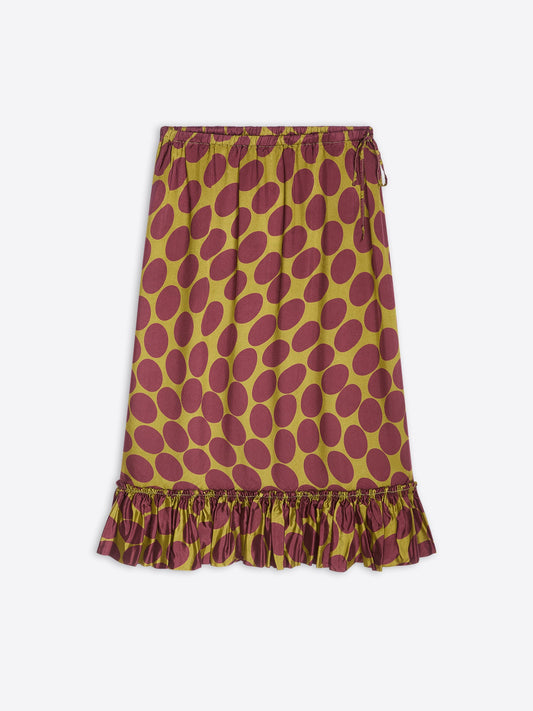 Printed Ruffled Skirt