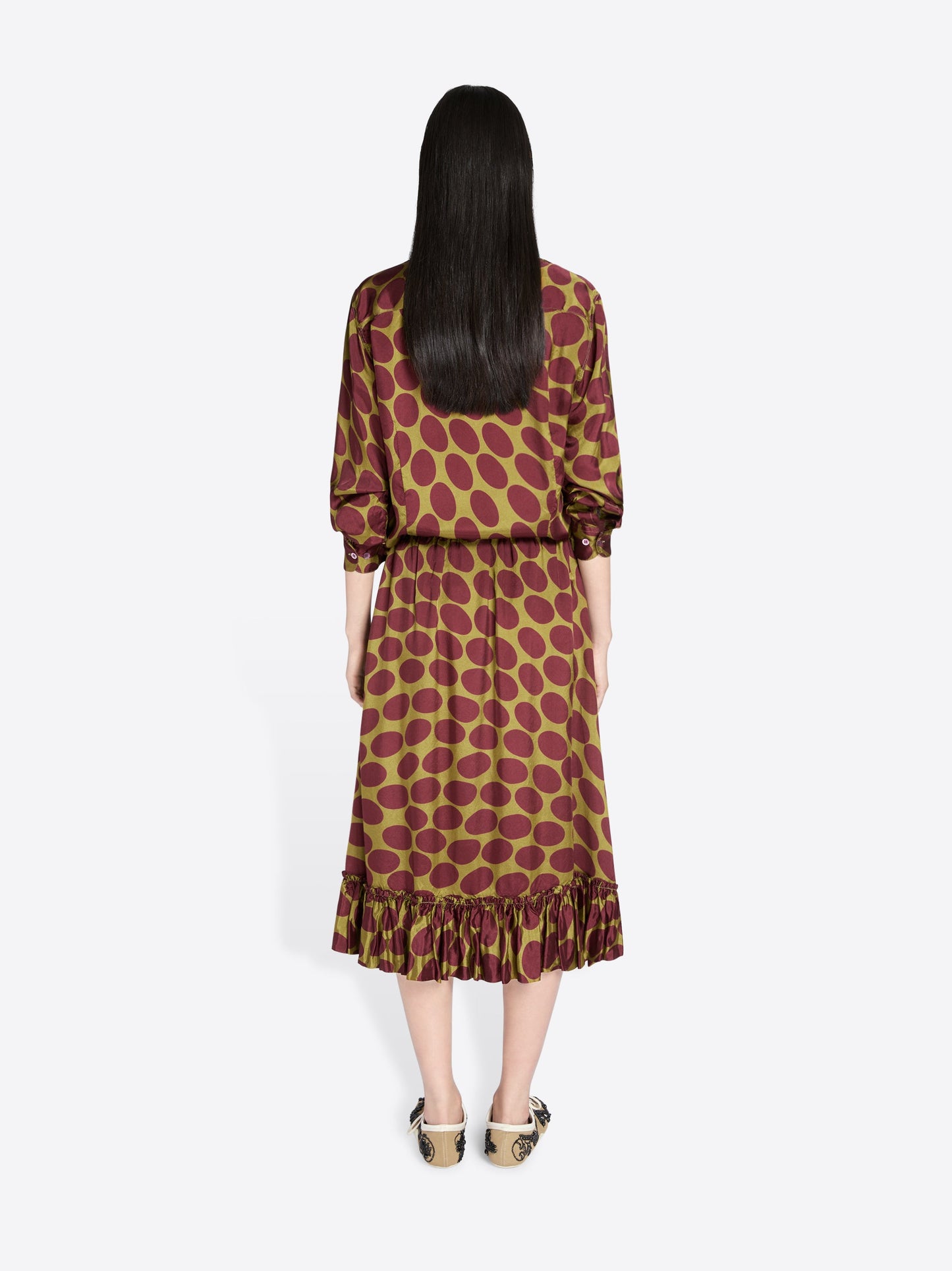 Printed Ruffled Skirt