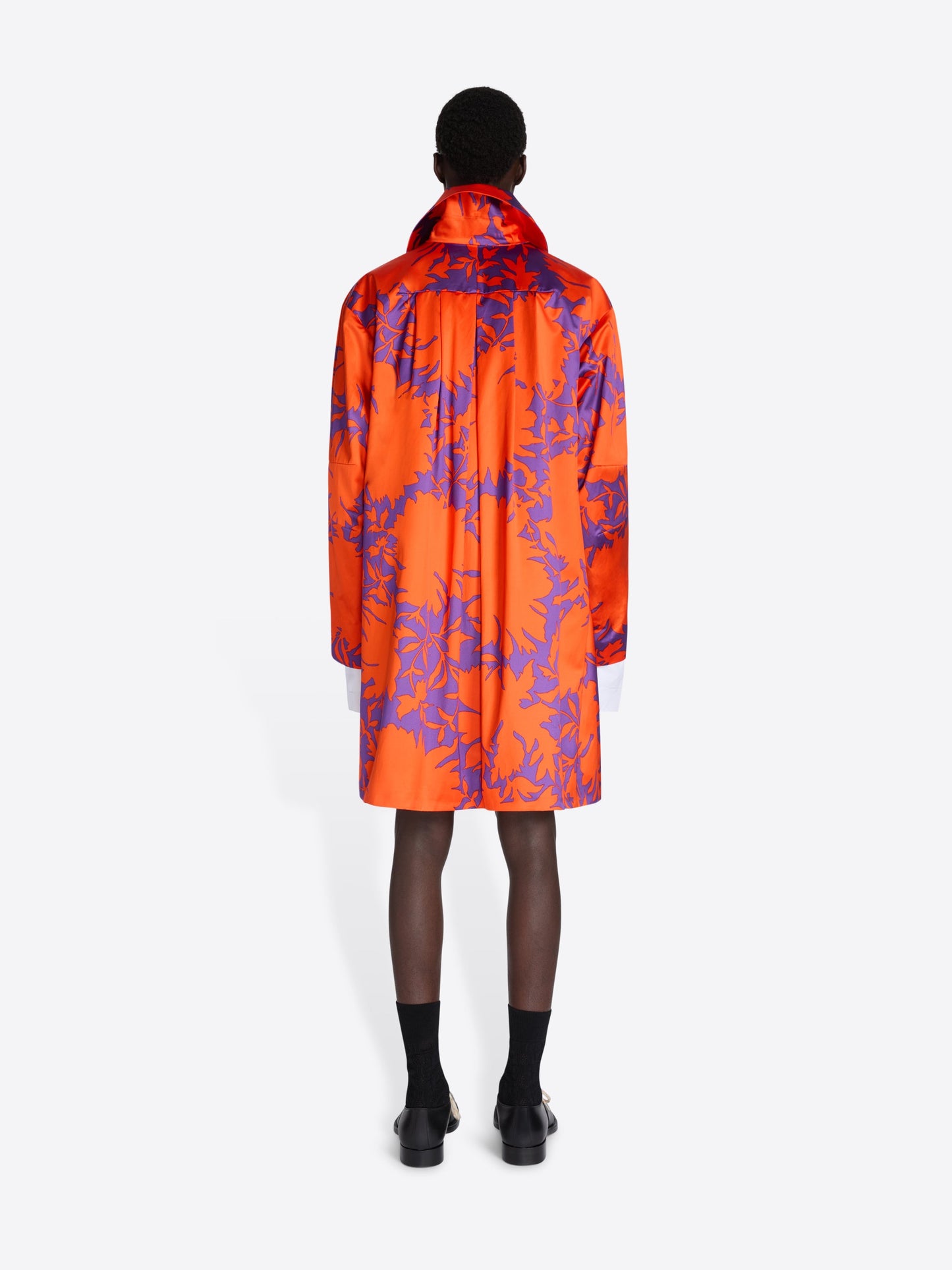 Printed Satin Coat